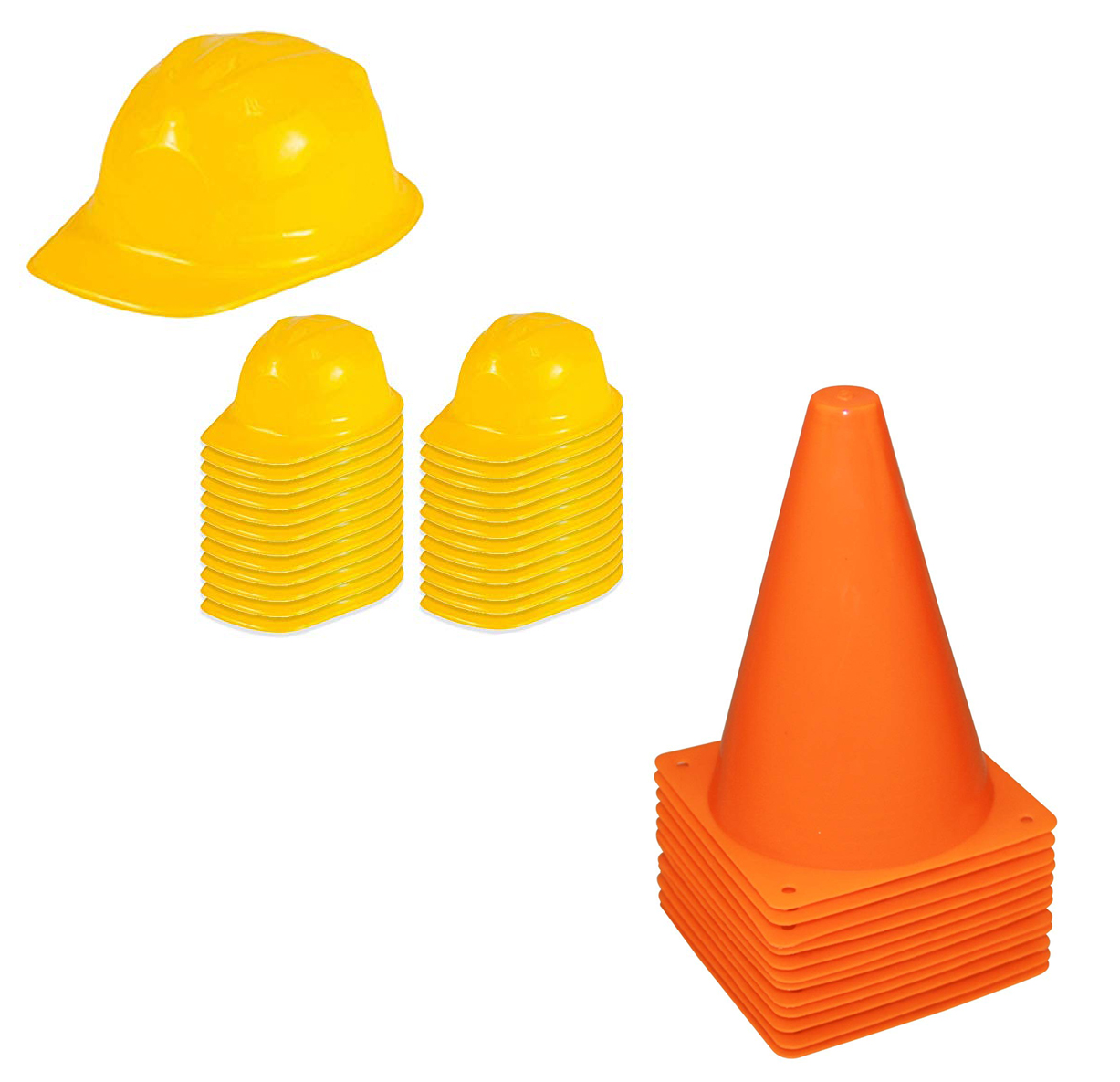 plastic hard hats
